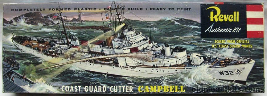 Revell 1/301 USS Campbell Coast Guard Cutter - 'S' Kit, H338-149 plastic model kit